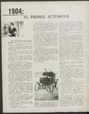 1904: El primer automovil