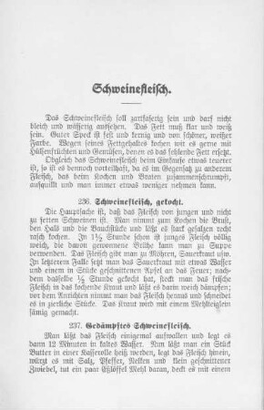 Schweinefleisch.