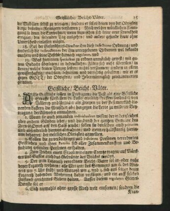 Geistliche/ Beicht-Väter