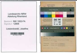Entnazifizierung Josefine Lewandowski, geb. 11.07.1920 (Filialleiterin)