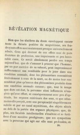 Révélation magnétique