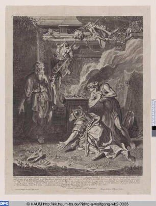 König Saul in der Höhle der Hexe von Endor