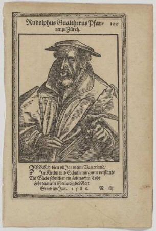 Bildnis des Rudolphus Gualtherus