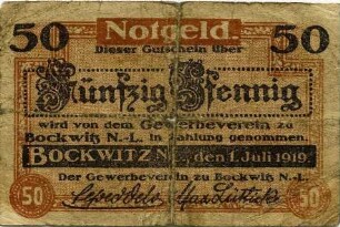 Notgeld - 50 Pfennig