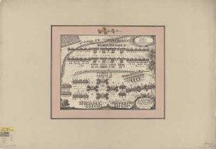 Plan der Schlacht bei Lützen, Kupferstich, 1650 : Delineation Der Schwedischen und Keÿserischen Schlachtordnung den 6. Novemb. 1632 beÿ Lützen gehalten / Matthaeus Merian sculpsit. - [Frankfurt ] : [Matthaeus Merianus] , [1650]. - 1 Kt. : Kupferst. ; 33 x 26 cm