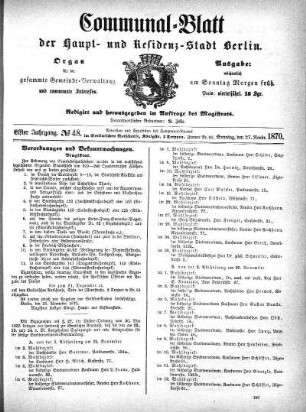1870,48: No. 48, 27. November 1870