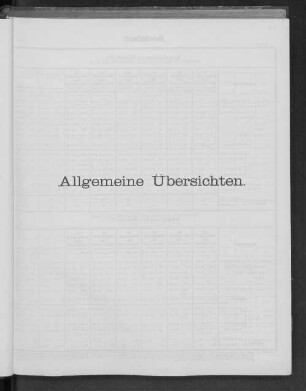 Allgemeine Übersichten