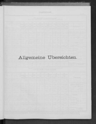 Allgemeine Übersichten