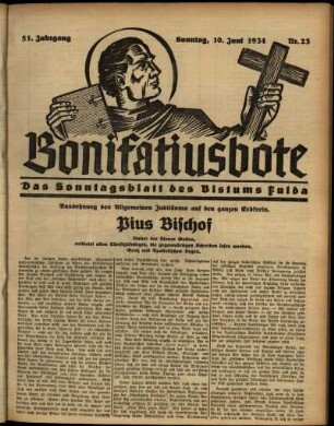 Ausgabe vom Sonntag, den 10. Juni 1934.