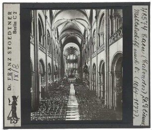 Caen, St-Étienne : Innenansicht, Blick nach O