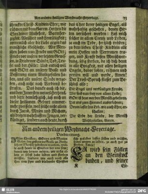 Am andern heiligen Weyhnacht-Feyertage