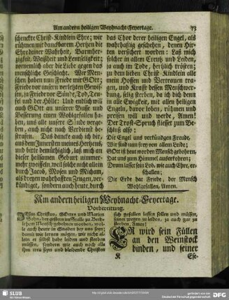 Am andern heiligen Weyhnacht-Feyertage