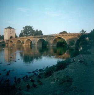 Limburg. Alte Lahnbrücke mit Brückenturm