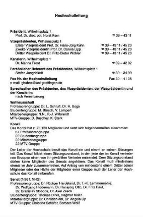 Hochschulleitung