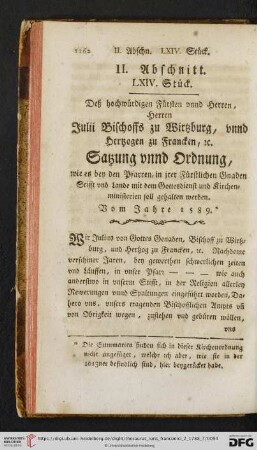 II. Abschnitt, LXIV. Stueck