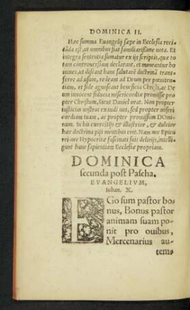 Dominica secunda post Pascha.