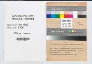Entnazifizierung Johann Weber , geb. 18.07.1911 (Verw.Inspektor)