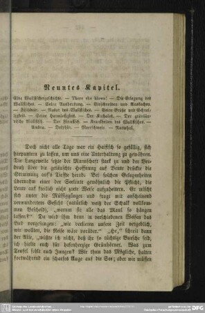 Neuntes Kapitel