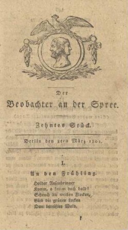10. Stueck, 8. Maerz 1802