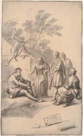 Hiob im Elend (Hiob 2,2-10, S. 242 recto)