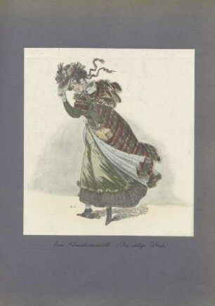 Eine Schneidermamsell. (Der eklige Wind)