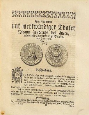 Sammlung rarer und merkwürdiger Gold- und Silbermünzen : historisch und kritisch beschrieben, Zweyte Fortsetzung