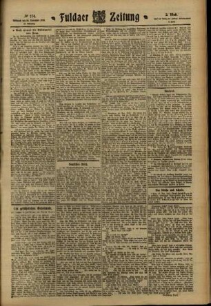 Zweite Ausgabe vom Mittwoch, den 30. November 1910.