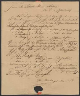 Brief an B. Schott's Söhne : 07.02.1827