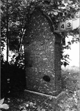 Grabstein 243 [Hahn S. 53 Grab-Nr. 412]