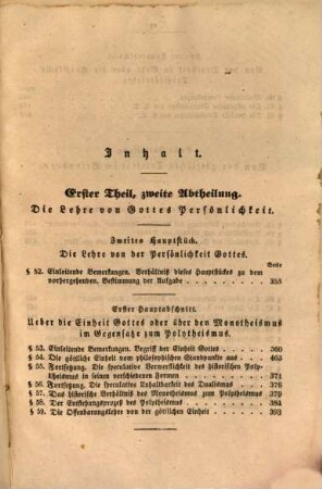 Christkatholische Dogmatik, 3. System der katholischen Dogmatik ; Abt. 2, Die Lehre von der Persönlichkeit Gottes