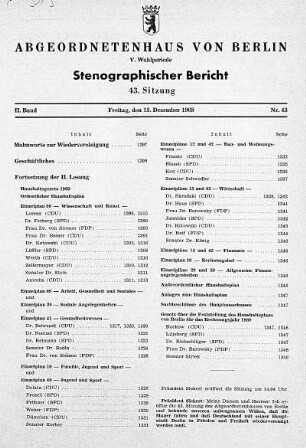 Nr. 43, 13. Dezember 1968