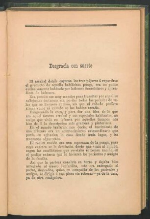 Desgracia con suerte.