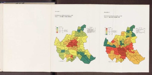 Sozialräumliche Gliederung Hamburg 1987, Faktor 1: Urbane Verdichtung