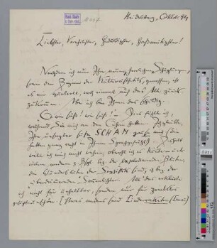 Brief an Richard Dehmel