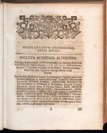 Incluta Academia Altorfina.