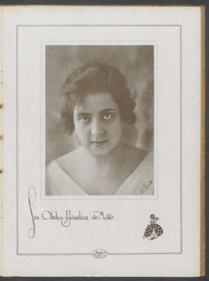 [Fotografía de] Sra. Ofelia Hamilton de Mañé