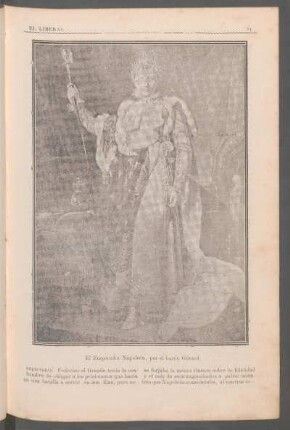 El Emperador Napoleón, por el barón Gérard - [Cuadro]