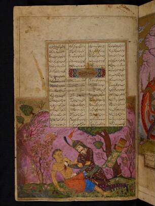 Illustration: Rustam erdolcht eine Zauberin