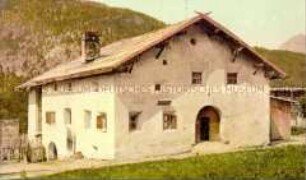 Bergbauern-Haus in den Schweizer Alpen
