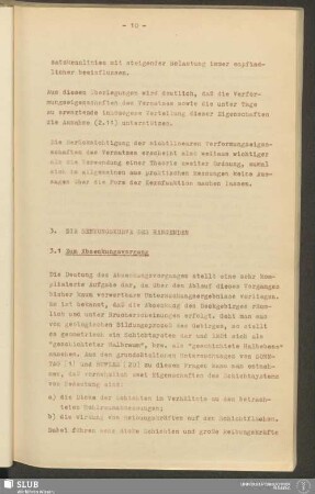 3. Die Senkungskurve des Hangenden