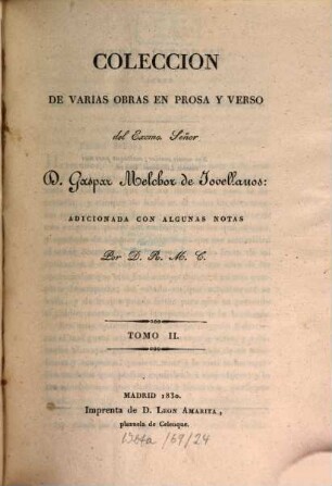 Colección de varias obras en prosa y verso, 2