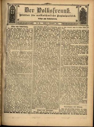 Ausgabe vom Sonntag, den 03. September 1911.