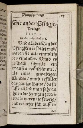 Die ander Pfingst-Predigt.