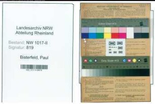 Entnazifizierung Paul Bisterfeld , geb. 21.02.1899 (Lagerarbeiter)