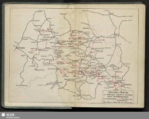 Routen-Karte zu Schlegel, Lausitzer Gebirge nebst Jeschkengebirge