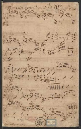 Fantasien; org; F-Dur; Krebs-WV 418
