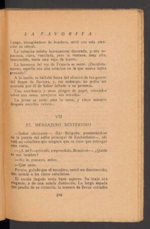 VII - El mensajero misterioso