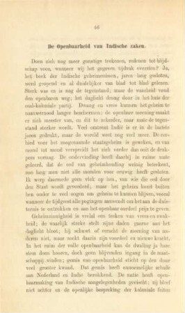 De openbaarheid van Indische zaken