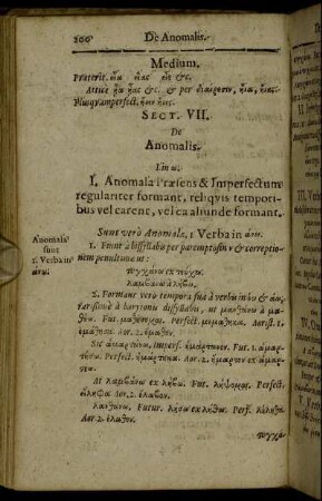 Sect. VII. De Anomalis.