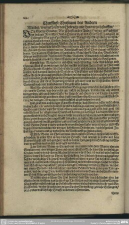 Churfürst Christiani des Andern Mandat, wie das Laster des Ehebruchs zu bestraffen